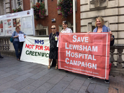 KONP and Save Lewisham Hospital Campaign members