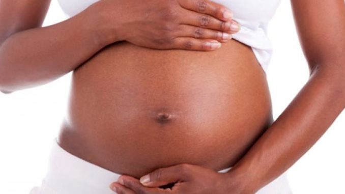 black pregnant woman