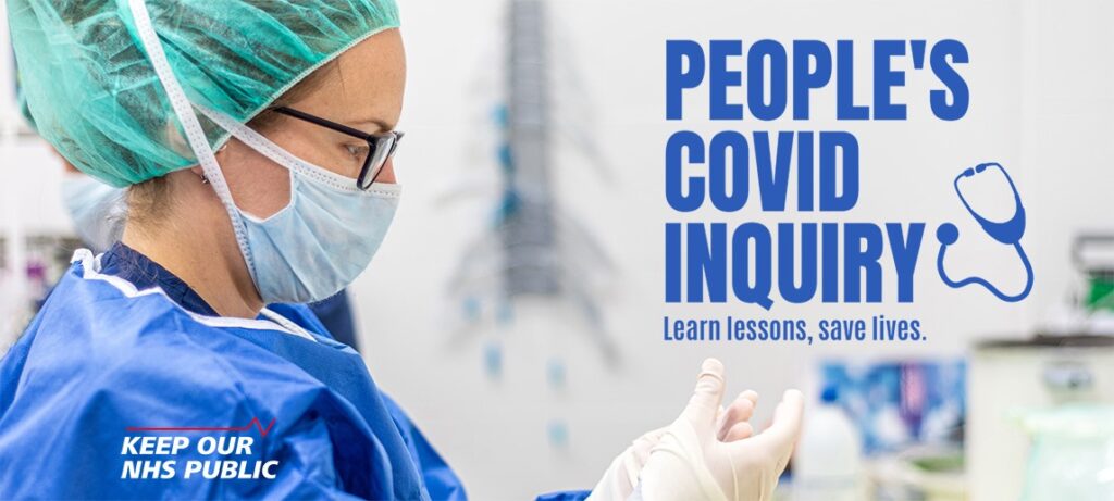 Image advertising the People's Covid Inquiry