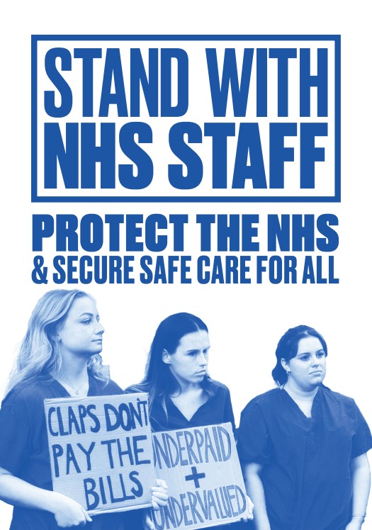 Leaflet - Stand with NHS staff