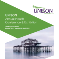 UNISON Annual Health Conference & Exhibition The Brighton Centre Mon 8 - Tue 9 April 2024