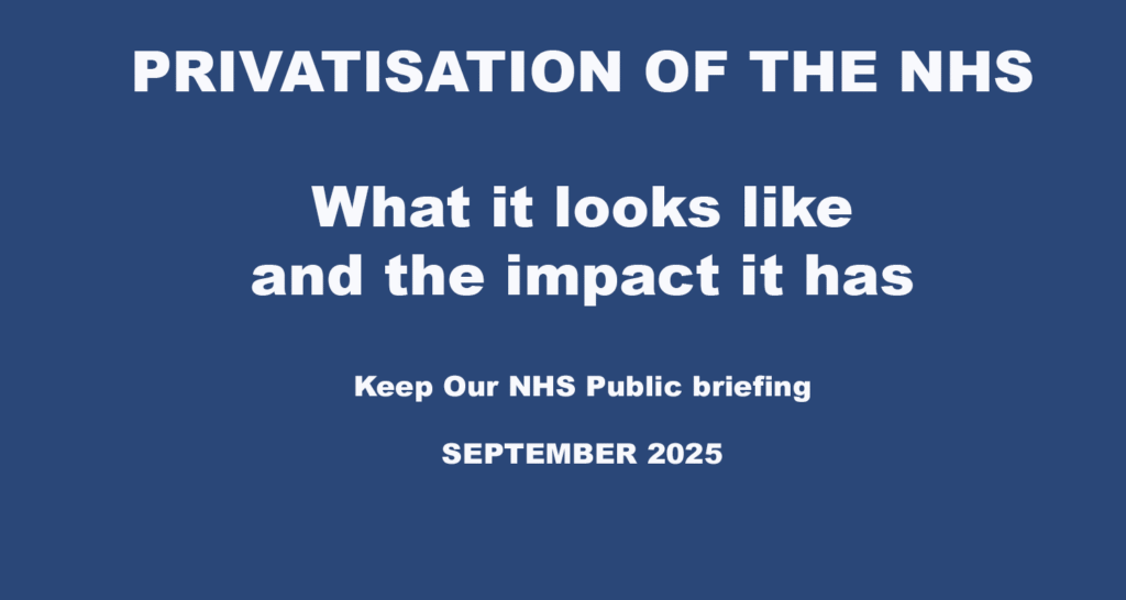 Keep Our NHS Public