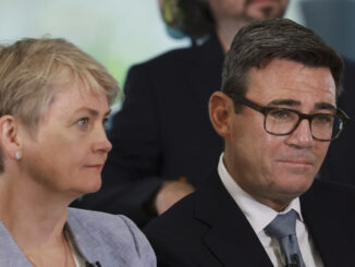 Yvette Cooper and Andy Burnham sitting next to one another.